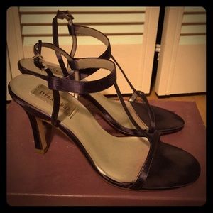 Satin Dyeables T-strap heels